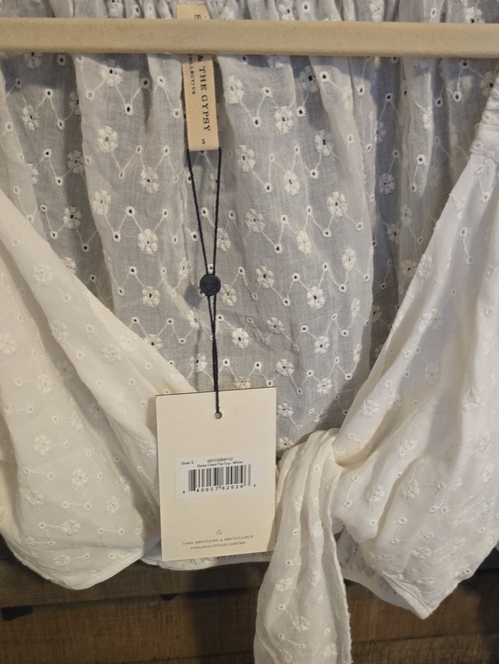 Spell Daisy Chain Tie Top NWT - Picture 2 of 7